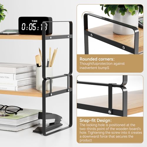 YGYQZ Desk Shelf Organizer, 2-Tier Desktop Bookshelf | All Products - Image 6
