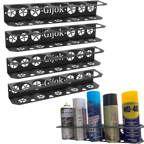 4 Pack Five Cans Wall-Mounted Steel Aerosol Spray Can Holder - Image 2