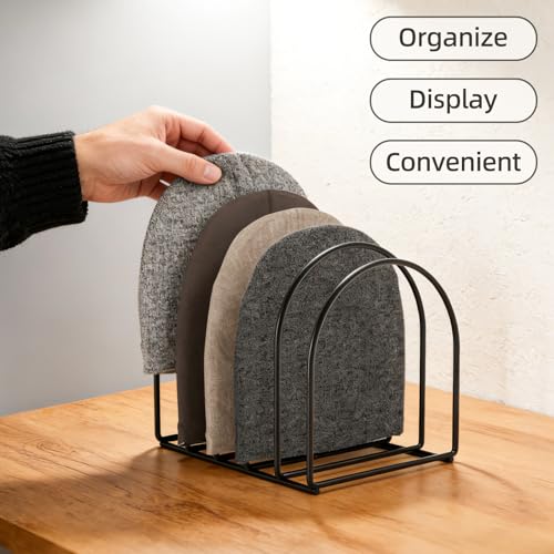 1 Pack Metal Beanie Organizer for 6 Hats, Vertical Display Stand - Image 5