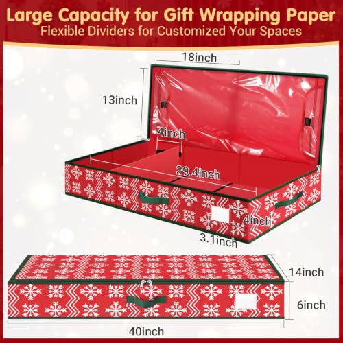 Wrapping Paper Organizer Storage for Christmas, Wave - Image 3