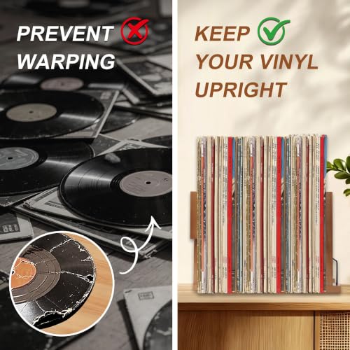 Vinyl Record Holder with Now Playing Display | Home Organization - Image 7