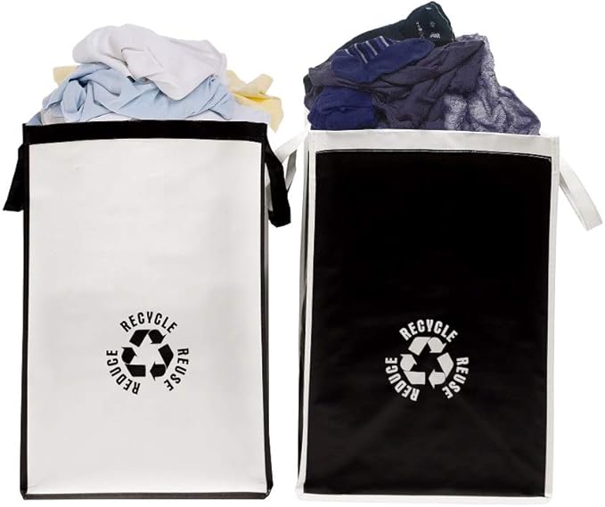 Lily queen Recycle Waste Bag for Kitchen Home Trash Sorting Bins Base Plate Waterproof Baskets Polypropylene 2 Set