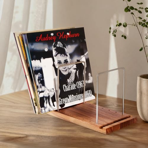 LiTY Solid Wood Vinyl Record Stand, Multi-Purpose Vinyl - Image 2
