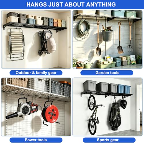 BEISE Bike Hooks for Overhead Garage Storage Rack, Garage - Image 7