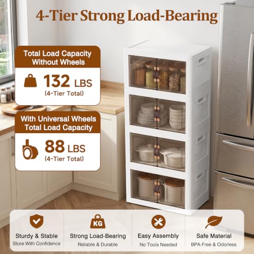 4Tier 212QT Stackable Storage Bins With Lids Portabl | All Products - Image 8