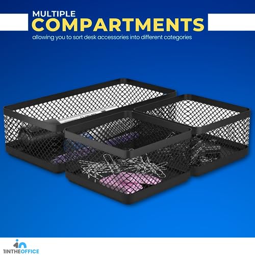 1InTheOffice Mesh Collection Desk Drawer Organizer Tray 3 - Image 4