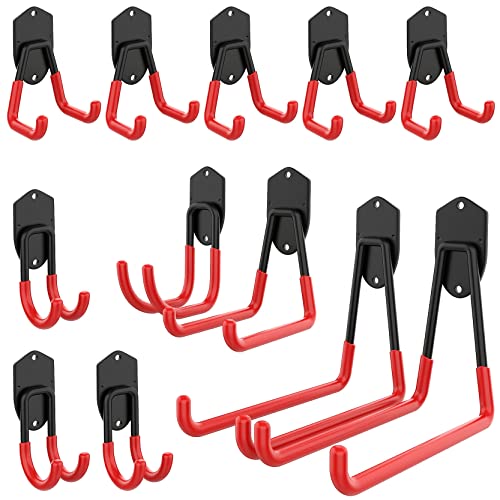 WALMANN 12 PCS Garage Storage Hooks, Wall Mounted Utility Hooks - Image 2
