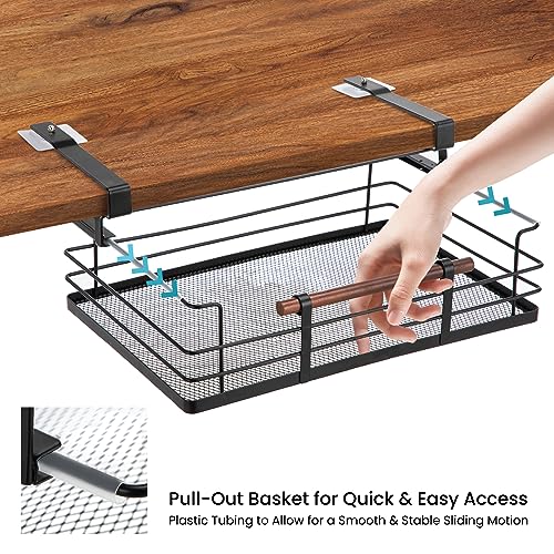 Home Zone Living Pull-Out Kitchen Cabinet Under Shelf - Image 4