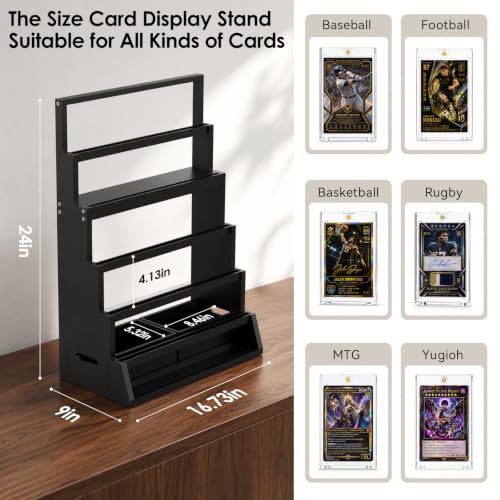Detachable 6-Tier Card Display Stand Case&Shelf With Cards - Image 3