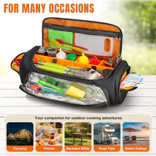 Camp Grill Tool Storage Bag, Portable BBQ Utensil Case - Image 5