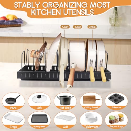 XIAPIA 2 Pack Pull Out Pots and Pans Organizer Under Kitchen - Image 3
