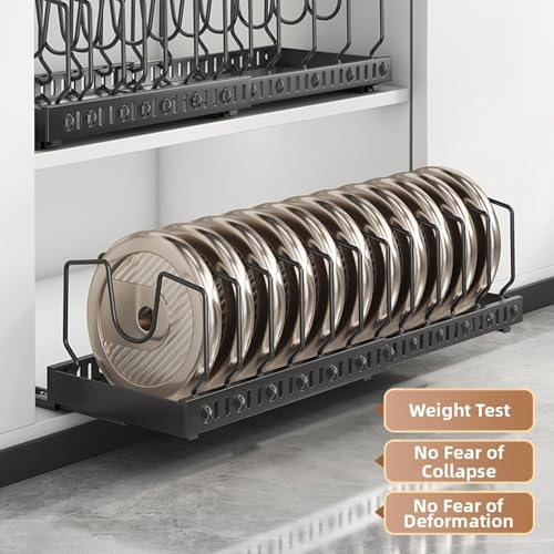 pots and pans organizer under cabinet,pot lid organizers inside - Image 6