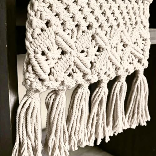 Sofa Armrest Organizer, Armchair Caddy, Macrame Couch Organizer - Image 4