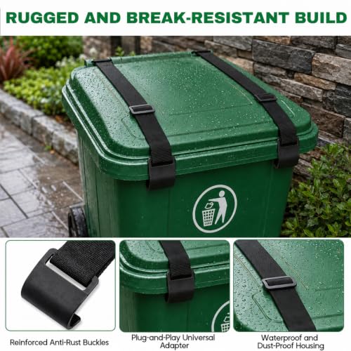 2 Pack Trash Can Locks for Animals, Heavy Duty Raccoon - Image 5
