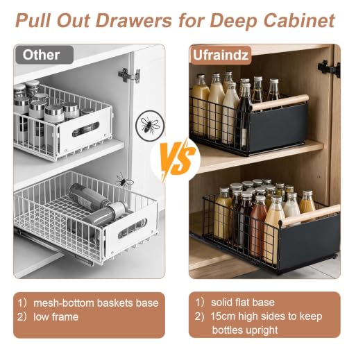No Drill Pull Out Drawers for Kitchen Cabinets, Slide Out - Image 6