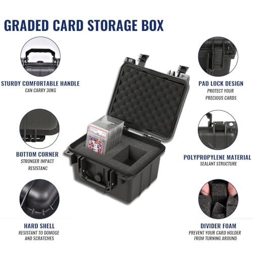 GRAND ORANGE Card Storage Box Fit BGS PSA SGC FGS Sports - Image 4