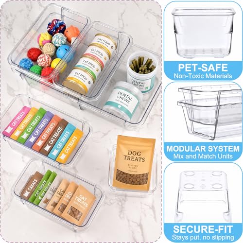 14 Pcs Expandable Clear Drawer Organizers, 3-Size - Image 5