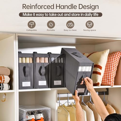 8 Pack Sheet Organizers and Storage, Bed Sheet Organizer - Image 6