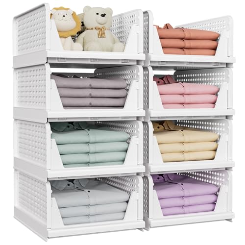 8 Pack Closet Organizers and Storage, Stackable & Fo | All Products - Image 2