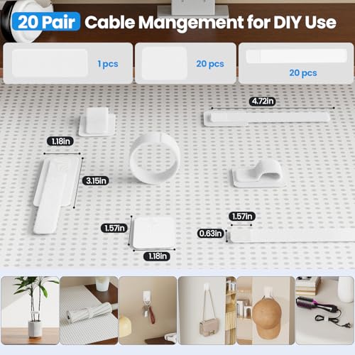 Cable Management Under Desk, 【Up to 15 Cord】【Enhanced Wire - Image 7