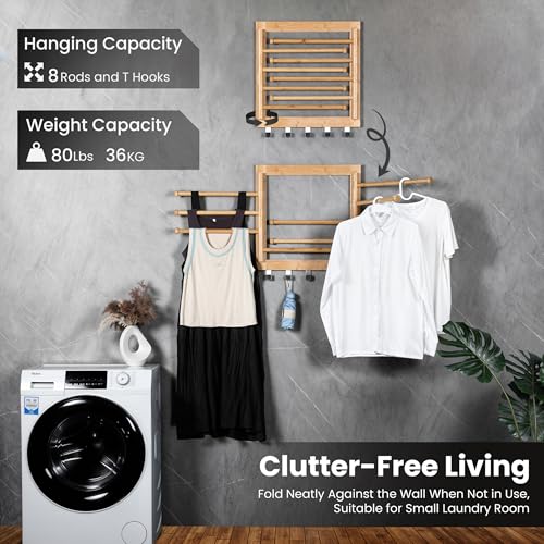 Wall Mounted Drying Rack - Clothes Drying Rack Wall - Image 4