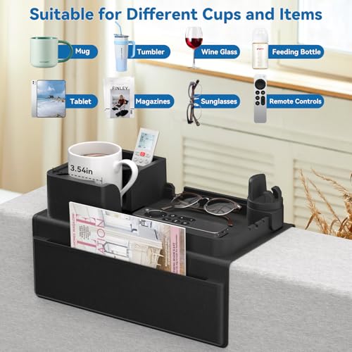 Couch Arm Tray Silicone Couch Arm Cup Holder Wide Sofa - Image 6