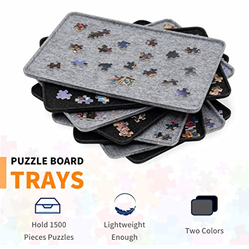 Lavievert 1500 Piece Puzzle Board with 8 Sorting Trays & Cover - Image 5
