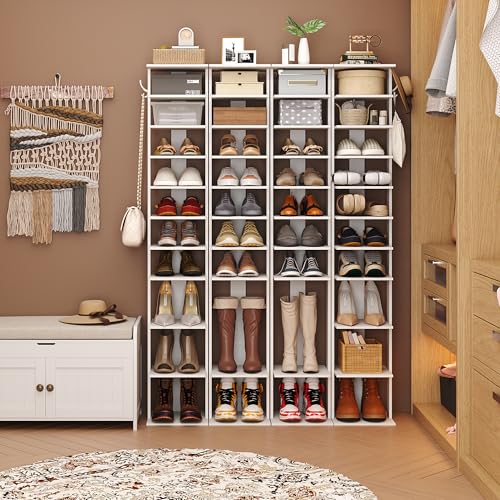 HOMEFORT 10-Tier Vertical Shoe Rack, Corner Shoe Tower - Image 3