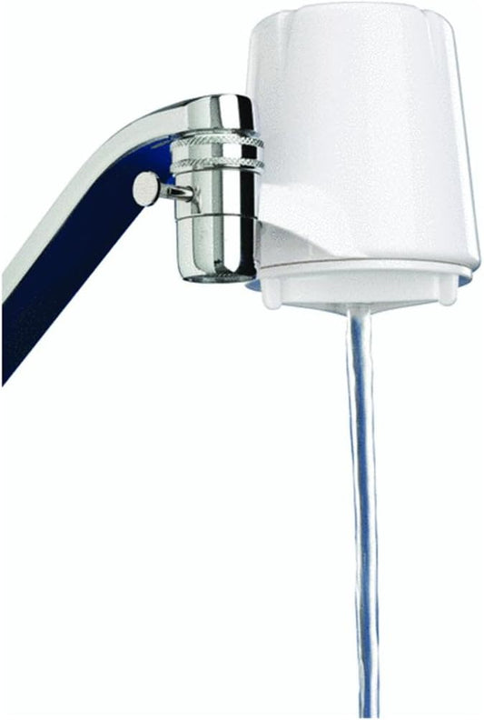 Culligan FM-15A Faucet Mount Filter with Advanced Water Filtration, White Finish