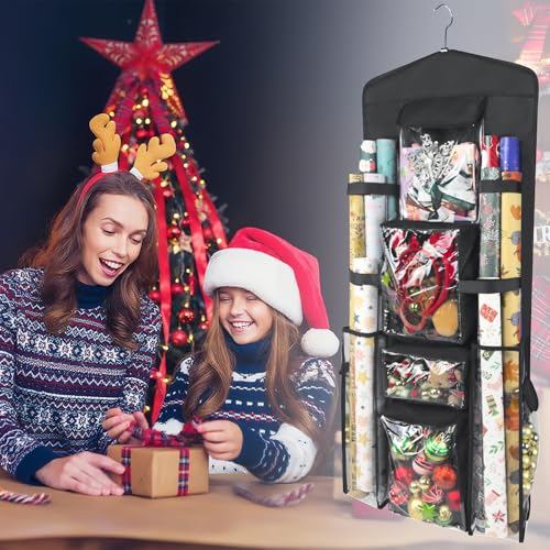 Wrapping Paper Organizer, Double-Sided Hanging - Image 3