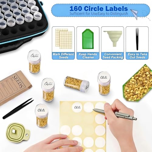 120 Slot Seed Storage Organizer Box, Hard Shell Seed Saver - Image 5