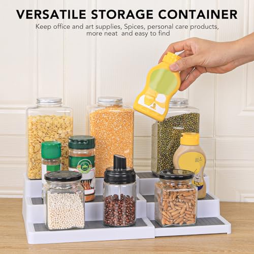 CiWiVOKi 3-Tier Expandable Spice Rack, Plastic Spice Rack - Image 6