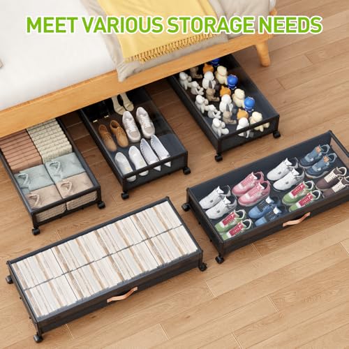 Under Bed Storage with Wheels,2-Pack Under Bed Storage - Image 5