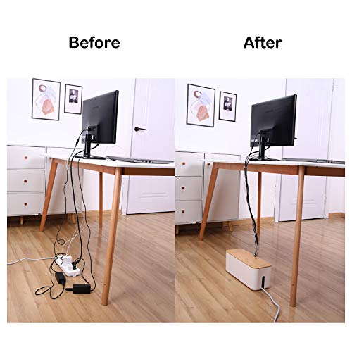 Changsuo Cable Management Box Small White, Extension Cord - Image 3