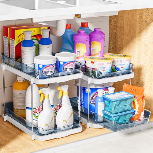 Delamu 2-Tier Multi-Purpose Bathroom Under Sink Organizers - Image 6