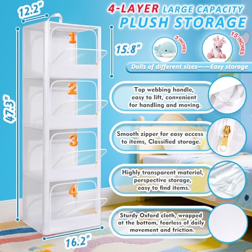 Transparent Dustproof Stuffed Animal Storage - Plushies - Image 3