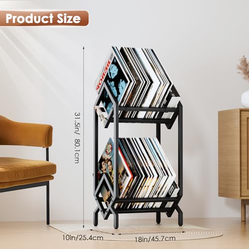 Vinyl Record Storage Rack, Record Holder 160-200 LP - Image 4