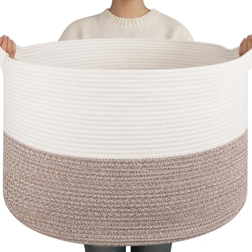 OIAHOMY 90L XXXLarge Blanket Basket Living Room Laundry - Image 2