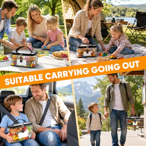 10 Packs Clear Toy Storage Bags with Zippers,Toy | Home Organization - Image 8