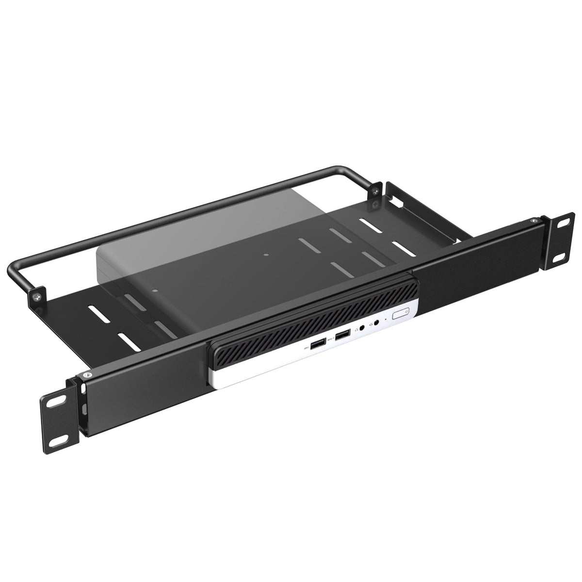 1U Rack Mount for HP ProDesk Mini PC, HP EliteDesk Mini Business - Image 1