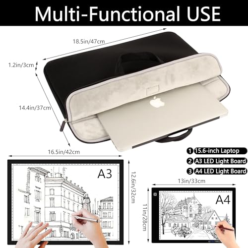 A3 Light Pad Carrying Bag for Diamond Painting,Diamond - Image 3
