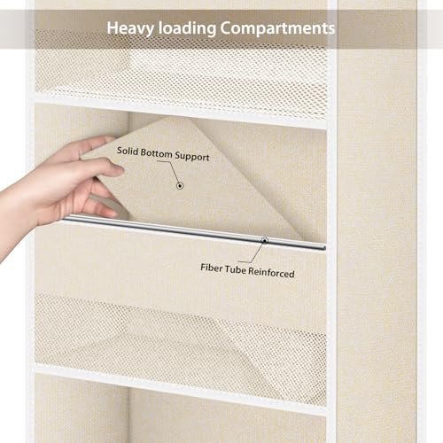 Univivi Over the Door Organizer for Baby Nursery, Beige Pattern - Image 6