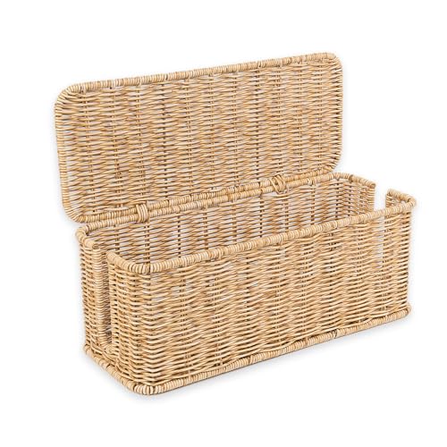Cable Management Box, Handmade Rattan Cord Organizer | All Products - Image 2