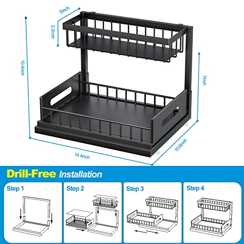 Solidhouse Under Sink Organizer, 2-Tier Under Kitchen Bathroom - Image 7