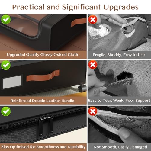 Under Bed Storage with Wheels, UnderBed Storage Containers - Image 4