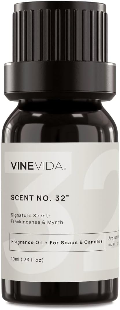VINEVIDA [0.33oz] Scent No.32 Fragrance Oil for Candle and Soap Making - Natural Candle Scents - Made in USA