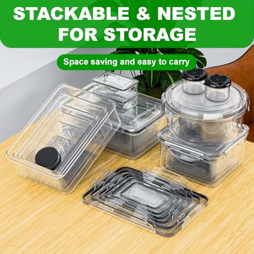 62 Pcs Large Food Storage Containers with Lids Airtight,Total - Image 4