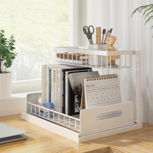 Under Sink Organizer, L Shaped Pull Out Cabinet Organizer - Image 6