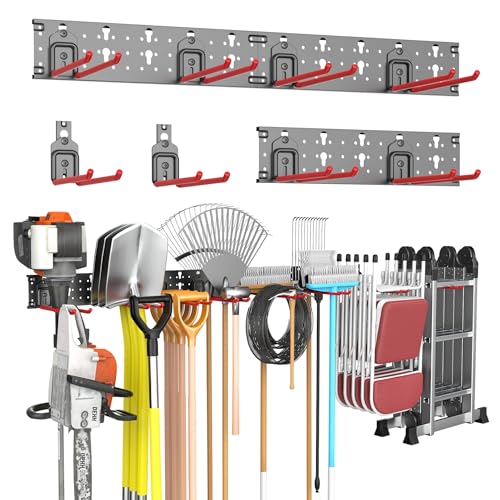 TORACK Garden Tool Organizer Wall Mounted, Folding Chair - Image 2