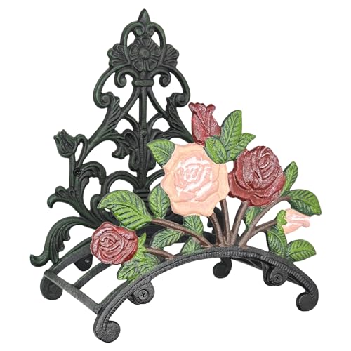 Cast Iron Garden Hose Holder Wall Mount, Rustic Heavy Duty - Image 2